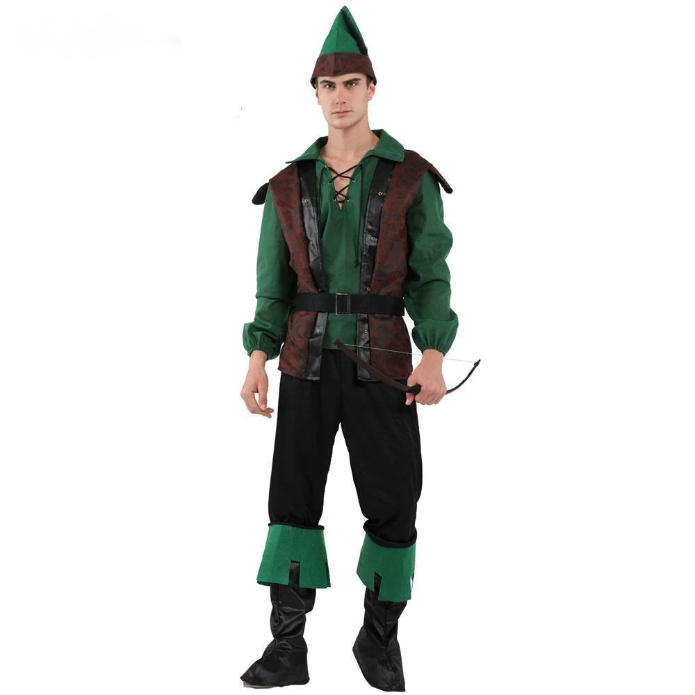 

Костюм Робина из Хэллоуина для взрослых мужчин, костюм зеленого луча для косплея, карнавала, Пурим, вечеринки