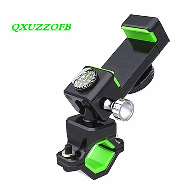 bike phone mount holder motocycle bracket with compass led 360 degrees for iphone 5s fitted hard cover protects mobile stander free global shipping