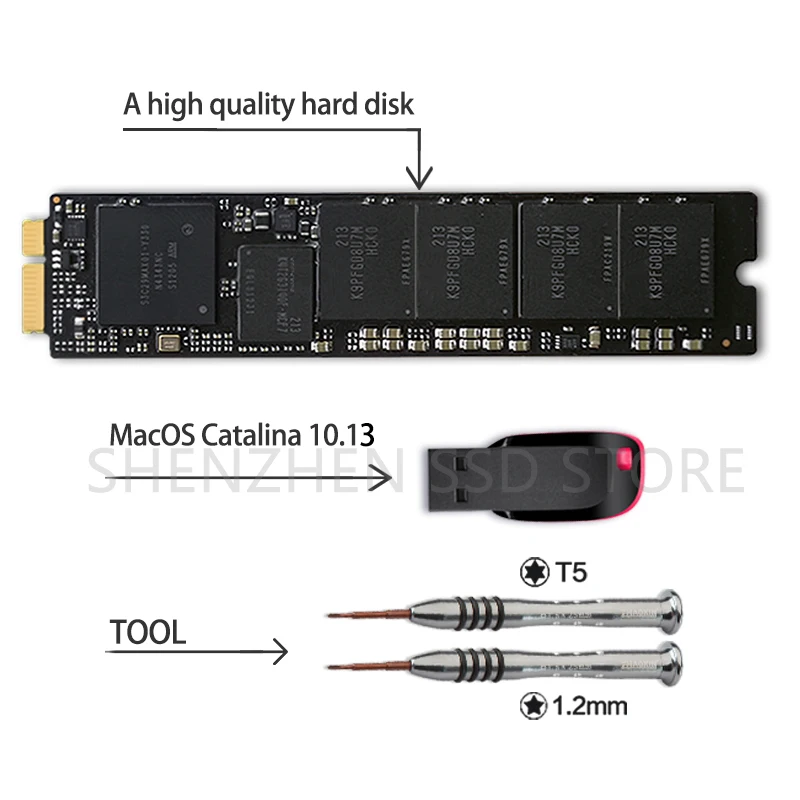 Оригинальный SSD 256 ГБ для 2010 2011 Macbook Air A1369 A1370 ssd MC503 MC505 MC965 MC966 MC968 MC969 THNSNC128GMDJ MZ