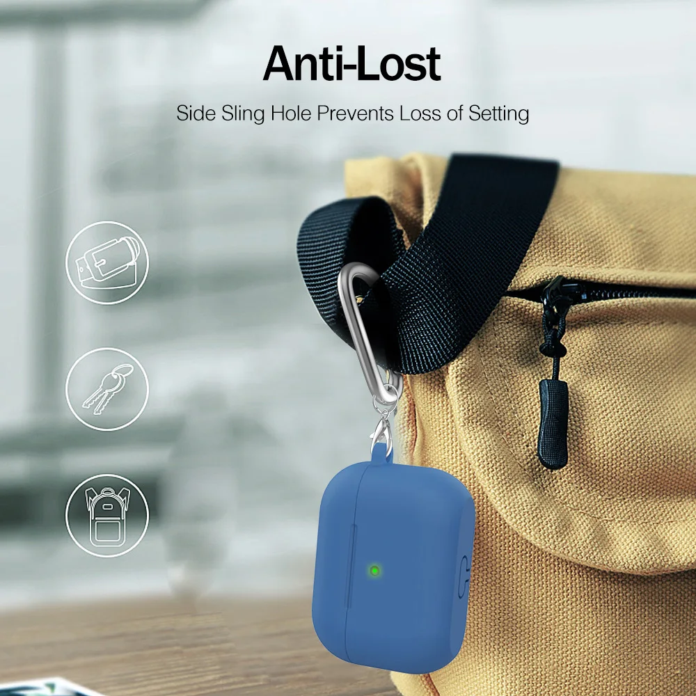 Чехол для наушников Rock Airpods Pro чехол беспроводных bluetooth милый из жидкого силикона