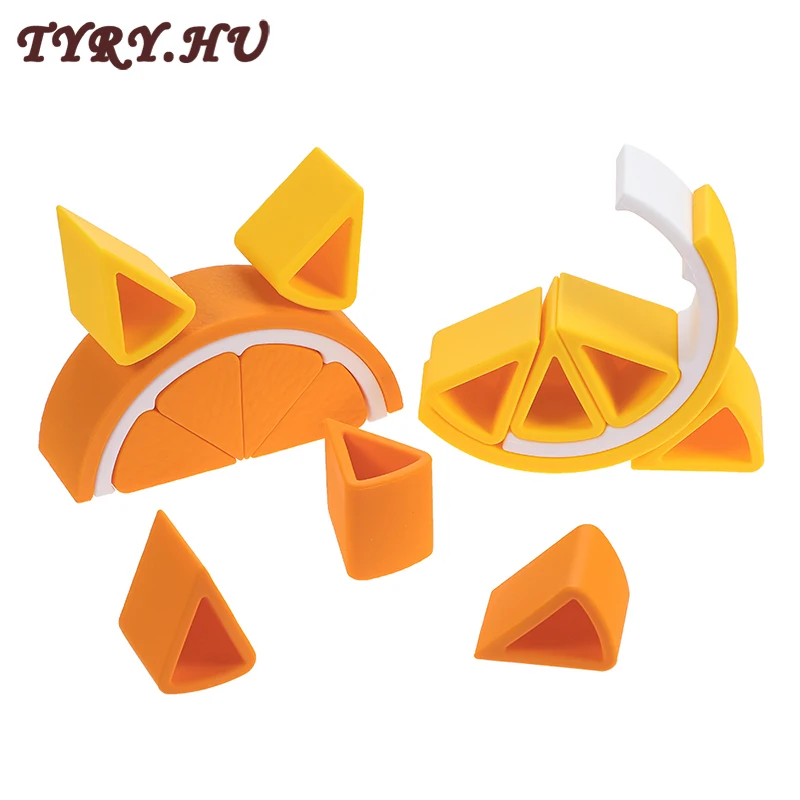 TYRY.HU новый силиконовый строительный блок детский Прорезыватель для зубов без