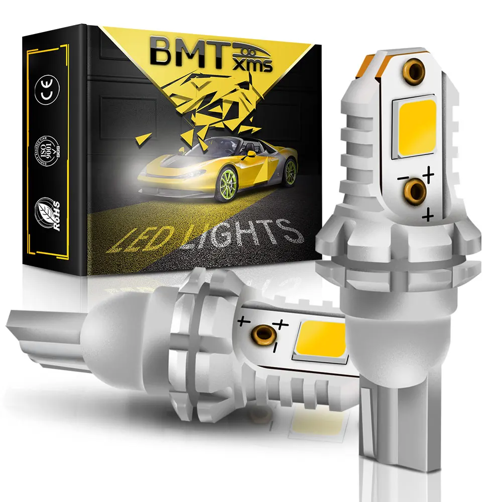 Светодиодные лампы BMTxms T15 W16W 5050 SMD 10 Вт Canbus белые задние фонари для BMW 5 серии E60 E61 F10