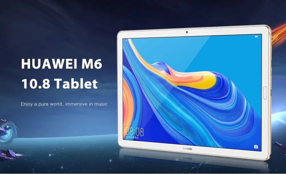 Huawei Mediapad M6 планшетный ПК Kirin 980 Восьмиядерный 4 Гб ОЗУ 64 Гб ПЗУ 10,8 дюймов 2560*1600 ips Android 9,0 двойной WiFi BT 5,0