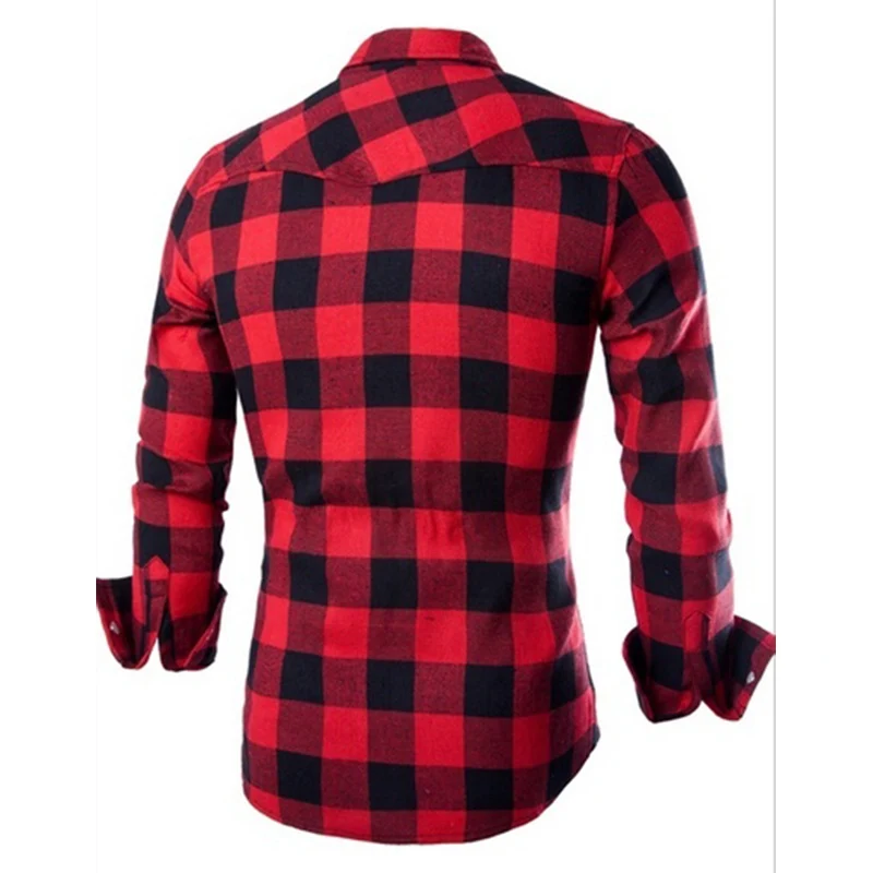 

Zogaa Plaid Shirt Men Casual Slim Fit Spring Autumn Long Sleeved Shirts Cotton Soft Comfortable Plus Size Mens Dress Shirts