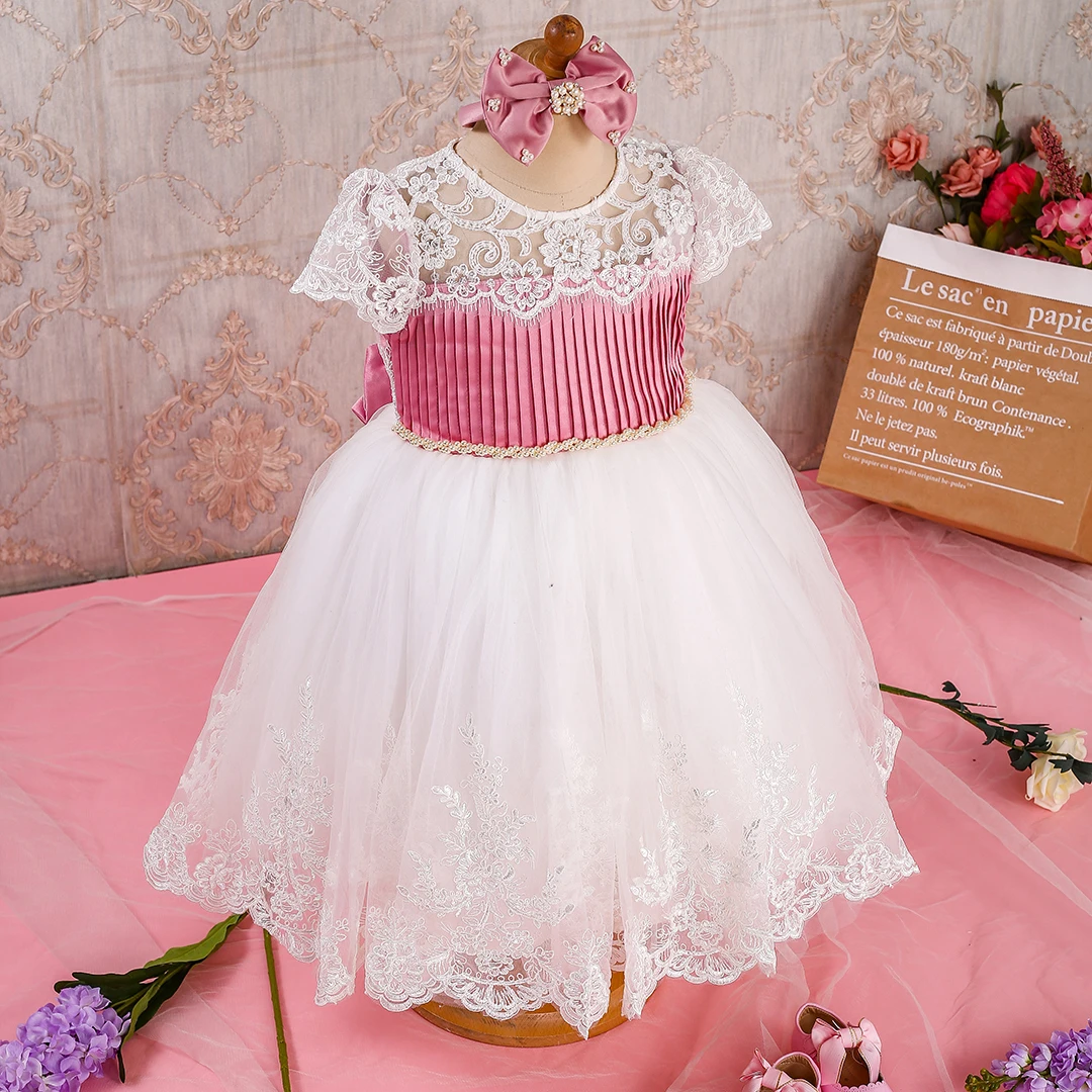 Cutestyles Новое поступление белое платье для девочки шифоновое свадебной вечеринки