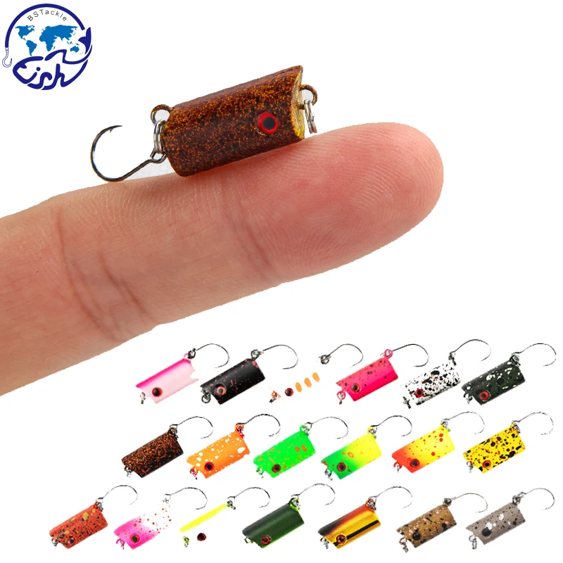 

Small Fishing Lure 3G ArtificialWobbler Mini Hard Lure Trout Perch Lure Winter Fishing Tackle Without Lip Crank