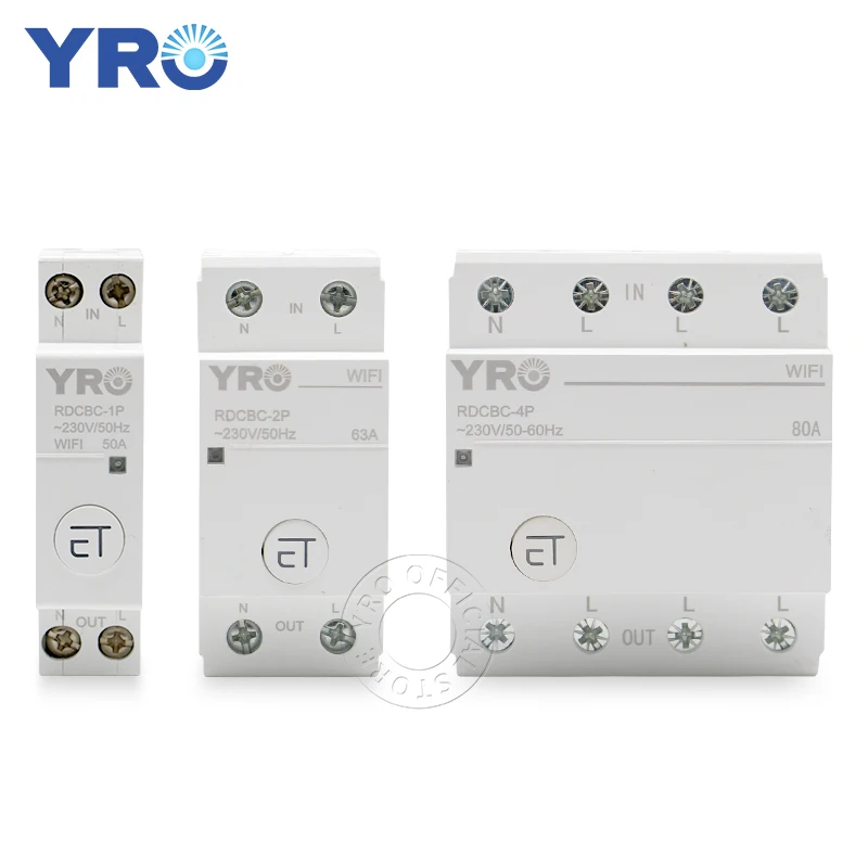 Автоматический выключатель 1P 2P 4P Wi-Fi умный таймер реле дистанционного управления