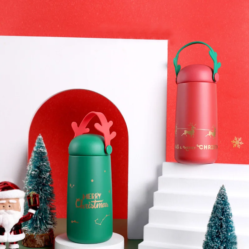 

Thermos mug Christmas style Gift insulation pot 304 stainless steel water mug Children love cartoon water mug thermos