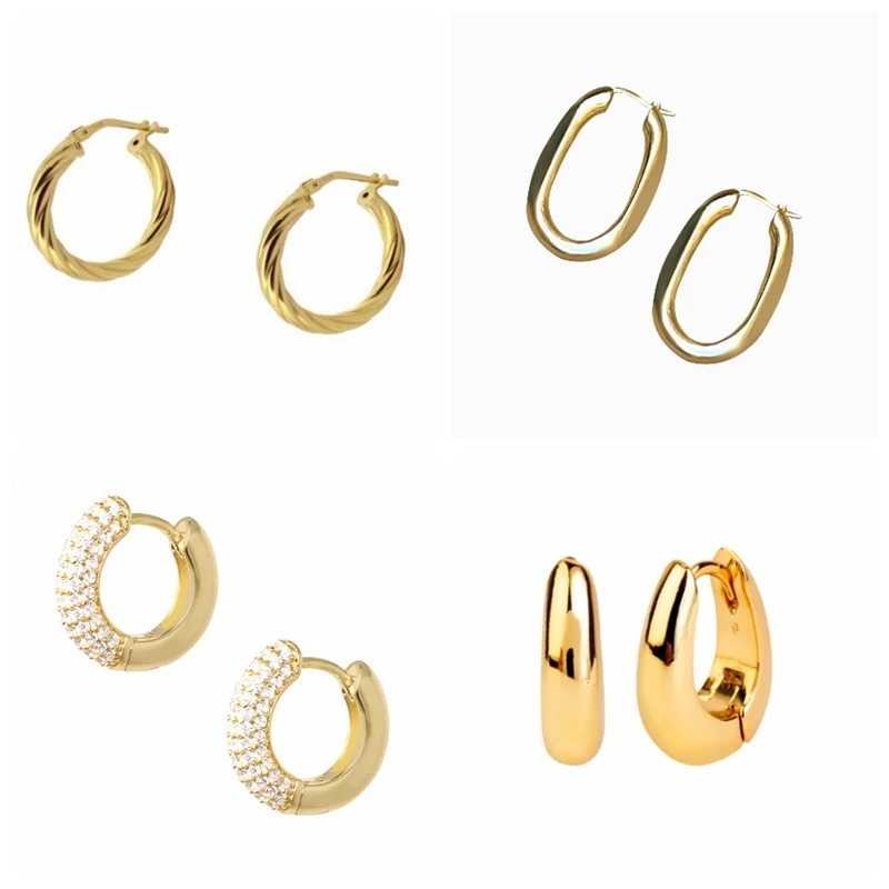 

Серьги-кольца женские из серебра 925 пробы, в стиле ретро