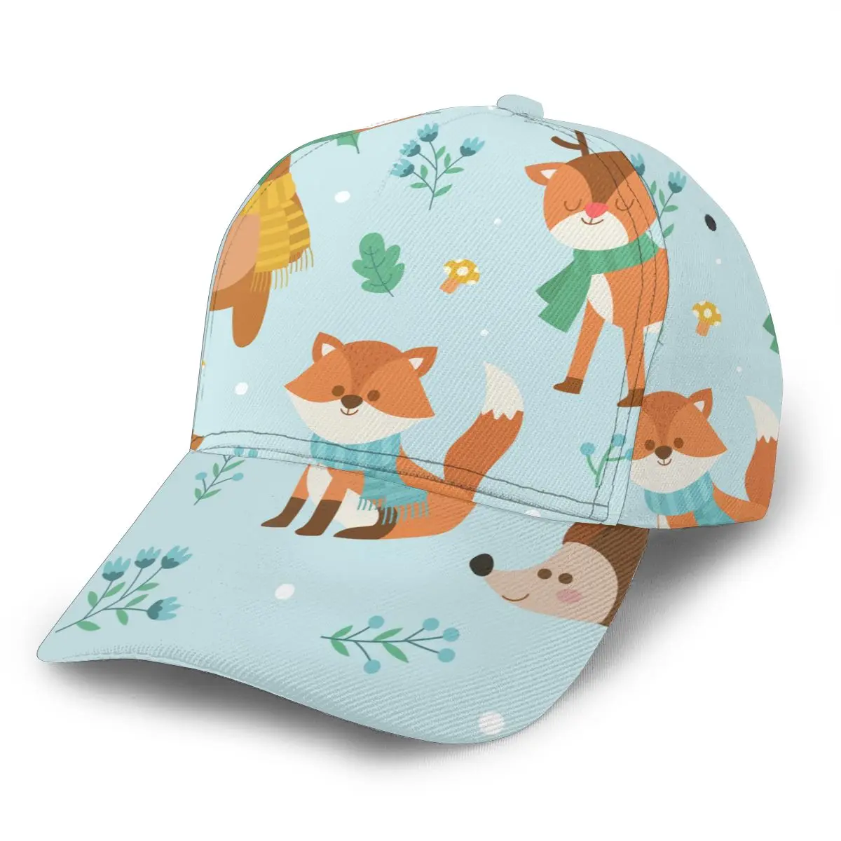 

Winter Forest Animal Outdoor Sport Caps Baseball Hat Men Women Visor Cap Baseball Cap Street Hip Hop Caps