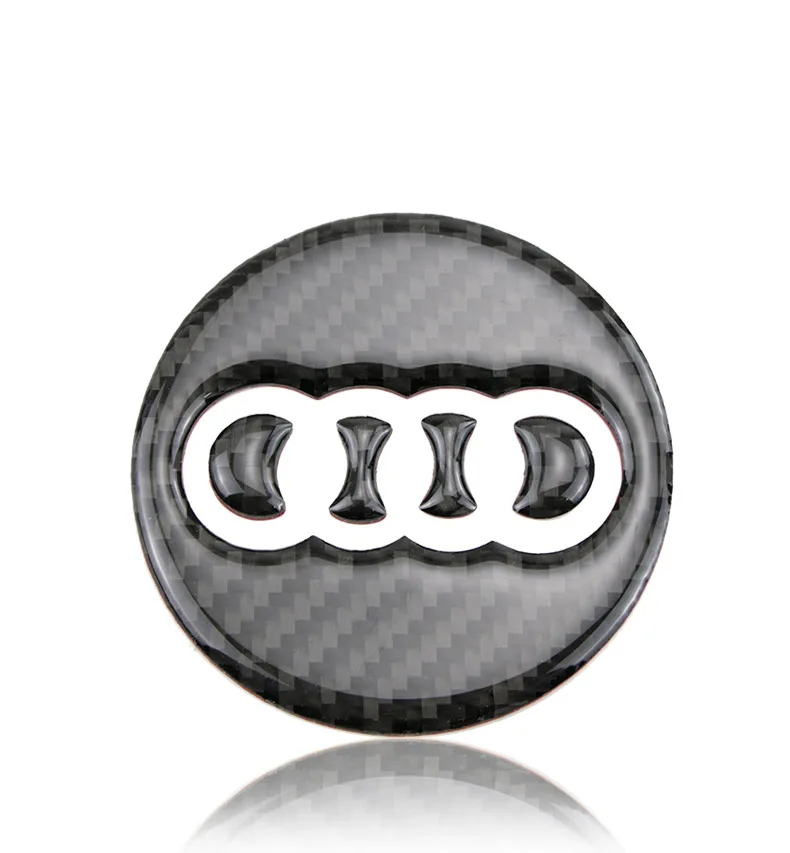 Для Audi A1 A3 A5 A4 A6 A7 A8 S3 S4 S5 S6 S7 Q3 Q5 Q7 TT углеродное волокно руль эмблема 3D автомобиля наклейки Средства для укладки волос