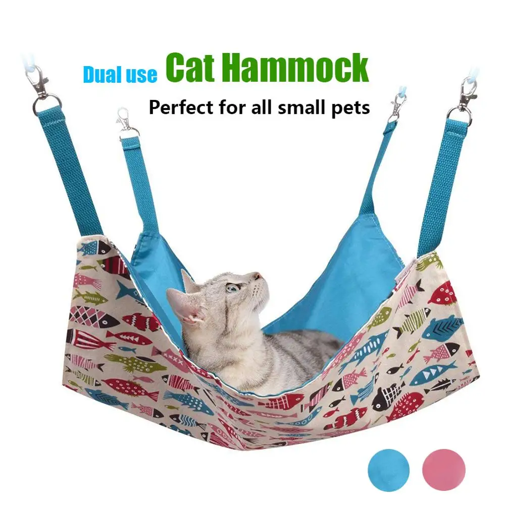 Гамаки для кошек кровать использовать с клеткой или стулом двусторонний 2