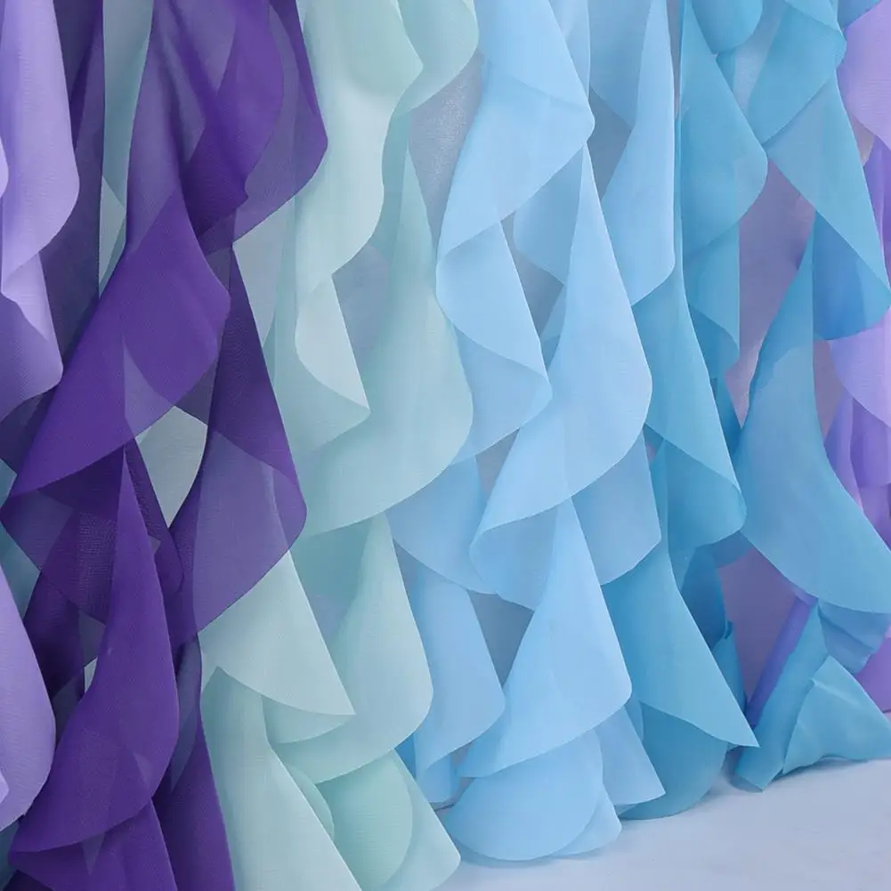 Рождественская серия цветная Тюлевая юбка для стола накидка на юбку день