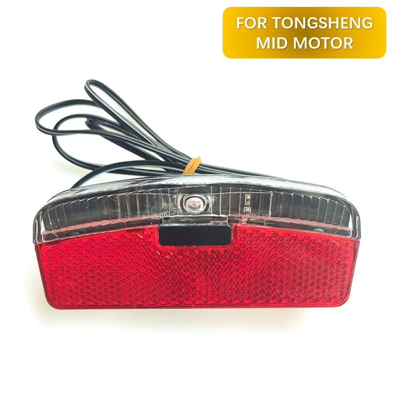 6V Electric Bike Light Headlight Taillight Speed Transmitter and Cable For Tongsheng Mid Drive Motor Kits Bicycle Lamp