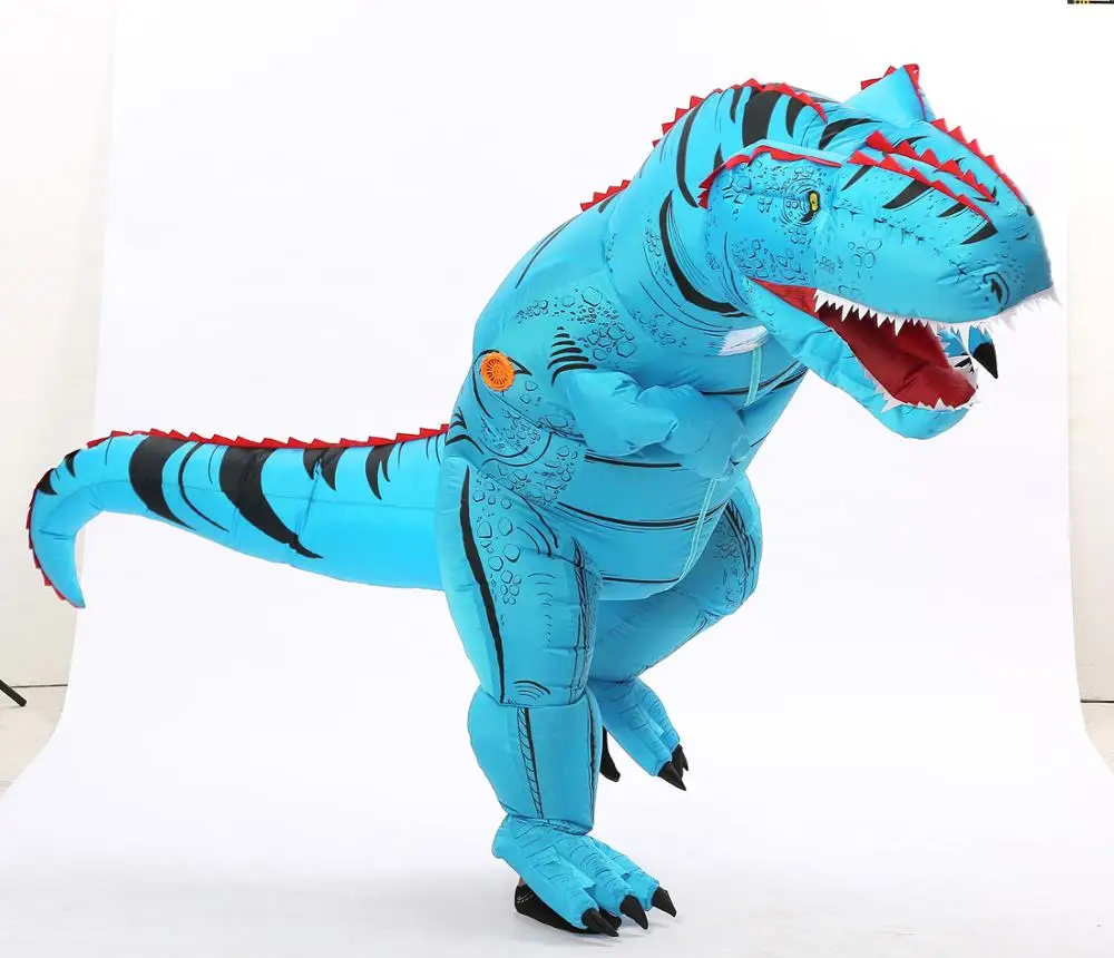 Надувной костюм динозавра T rex Trex для взрослых и детей на Хэллоуин женщин мужчин