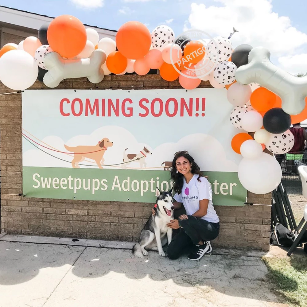 86 шт./компл. собачьи лапы латексный шар гирлянда арочный комплект животный декор