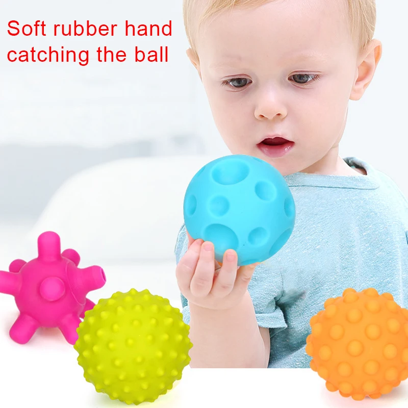 

6/10/16 шт. текстурированная Multi Ball набор игрушек для сенсорных исследованию и Обручение для детей в возрасте 6 месяцев и старше 2020ing
