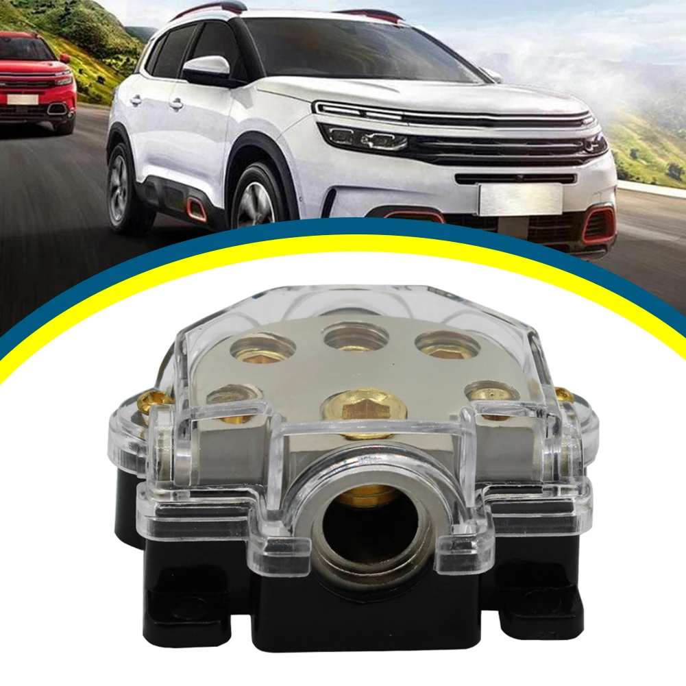 

1 шт. 1/0 Калибр до 2-4-8 Калибр силовой/наземный распределительный блок из цинкового сплава автомобильная аудиосистема отрицательный соединит...