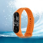 Часы наручные детские электронные, модные спортивные цифровые водонепроницаемые для мужчин и женщин, с силиконовым браслетом