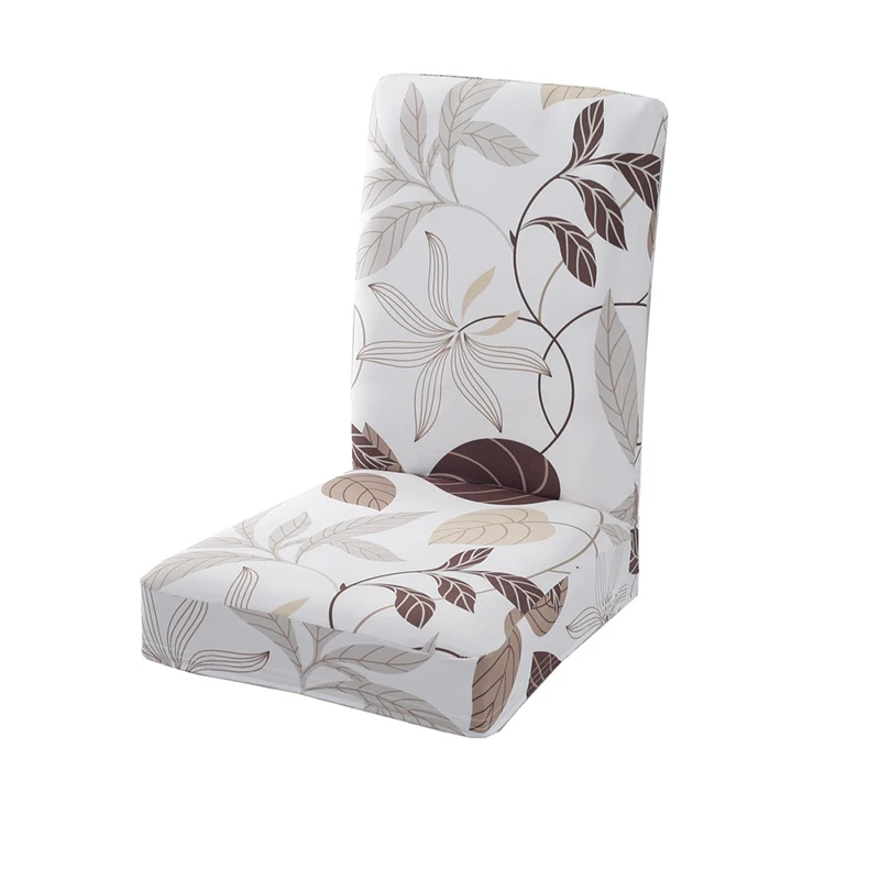 

1/2/4/6pcs Spandex Printing Chair Covers Dining Chair Slipcover Removable Anti-dirty Seat Case Stretch Chair Cover for Banquet