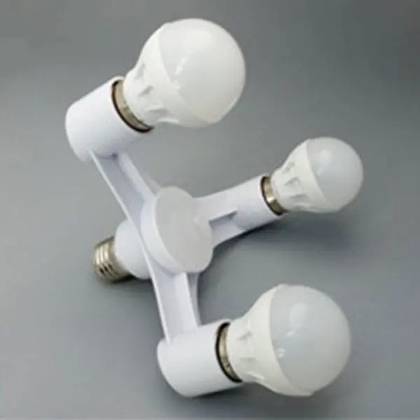 High Quality 3 In 1 E27 to LED Lamp Bulbs Socket Splitter Adapter Holder For Photo Studio SP99 | Converters