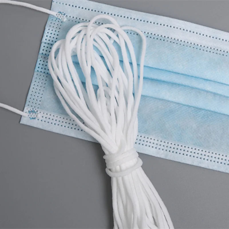 Белая эластичная швейная плоская резинка 5-320 ярдов 3 мм на талии лента для