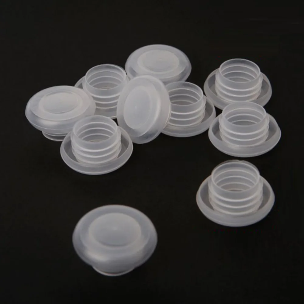 

10pcs Plastic Wine Bottle Caps Clear Home Brew Stoppers Home Brew Red Wine Glass Saver Sealer Plug Kitchen Bar Tool