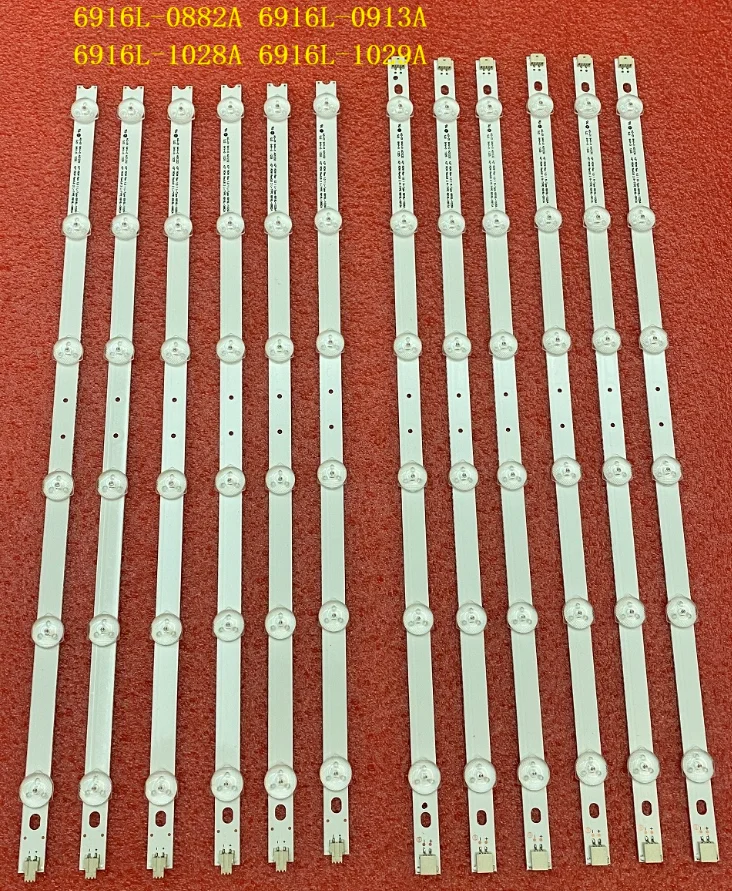 Новинка 12 шт./компл. Светодиодная лента для подсветки LG 42LM3700 42LS3400 42LM3400 6916L 0882A 0913A