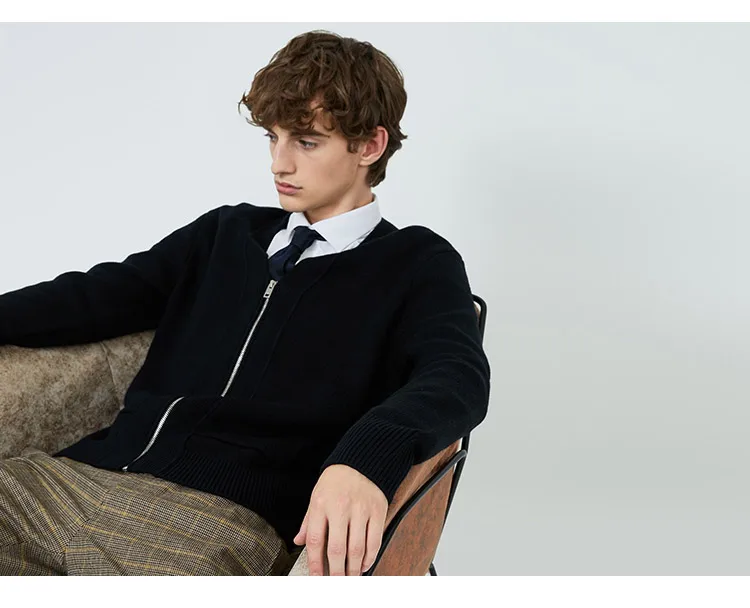 JackJones мужской вязаный кардиган с v-образным вырезом мужская одежда 219424501