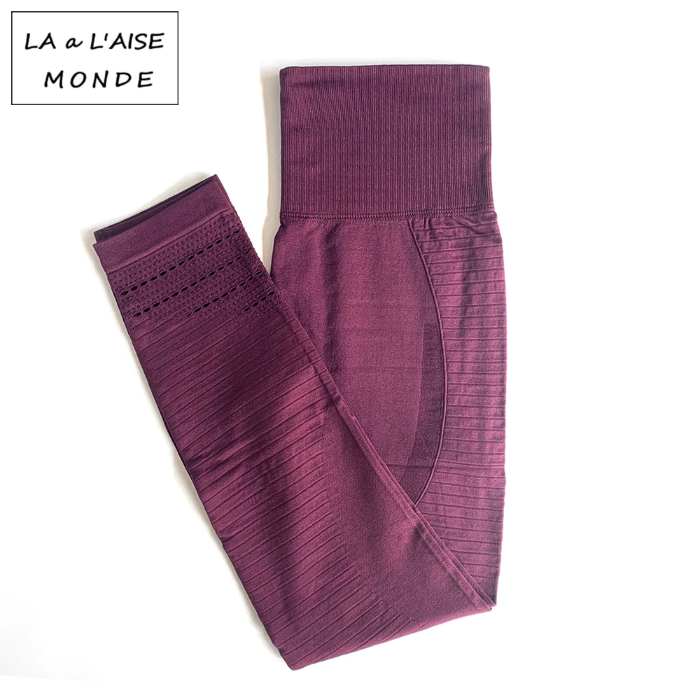 Seamless High Waist Yoga Leggings Tights Women Workout Mesh Breathable Fitness Training Pants Female Fitness Running Pants