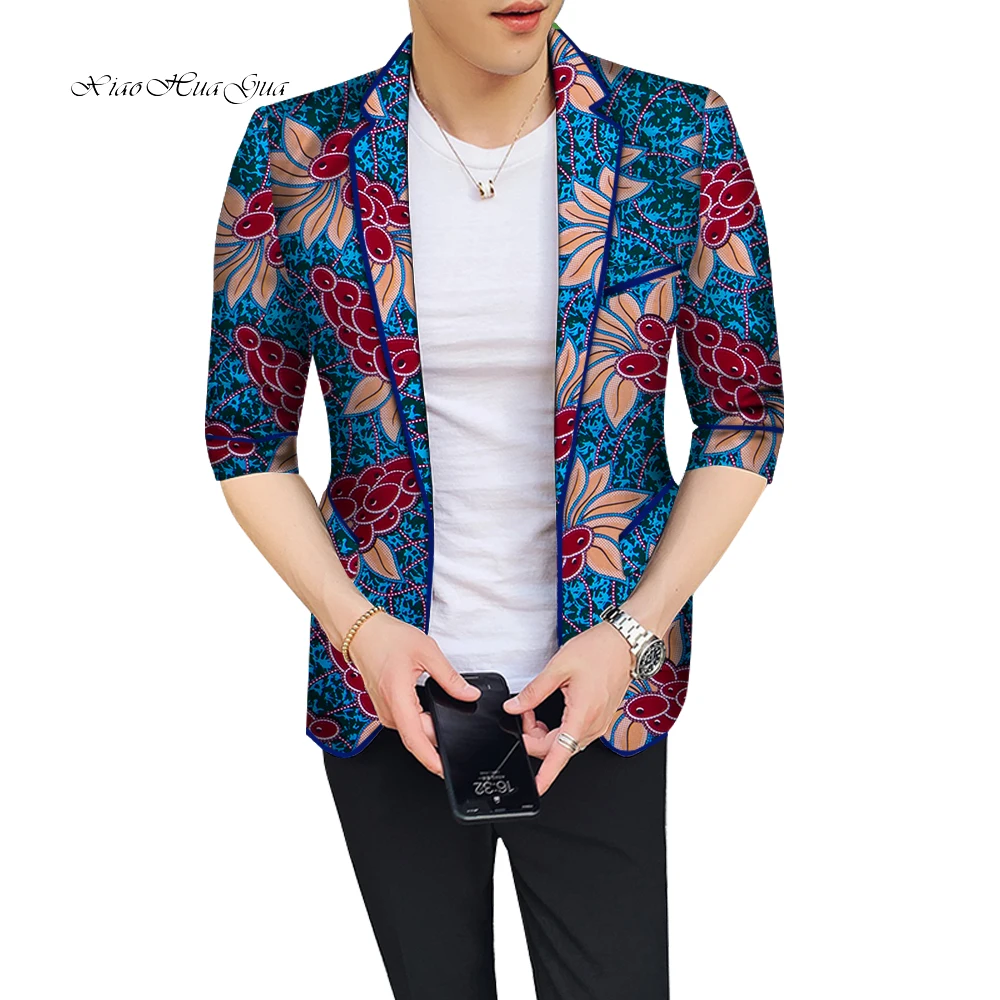 Приталенный мужской повседневный блейзер в африканском стиле одежда для мужчин