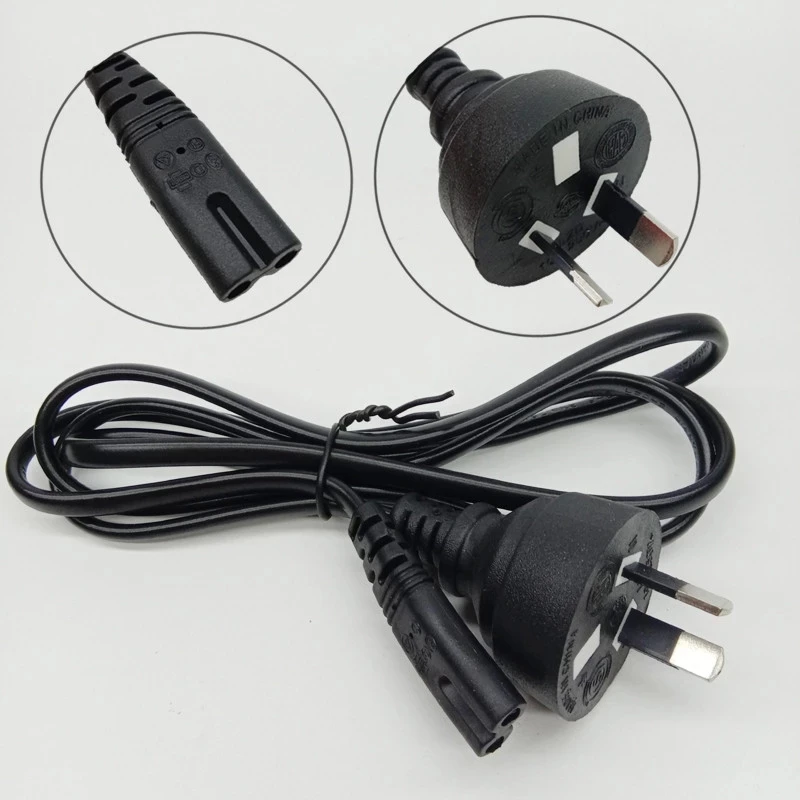 

10pcs IEC320 C7 To AU Australia New Zealand Extension Power Cord Cable Plug Figure 8 1.2M For Samsung LG Sony TV Monitor