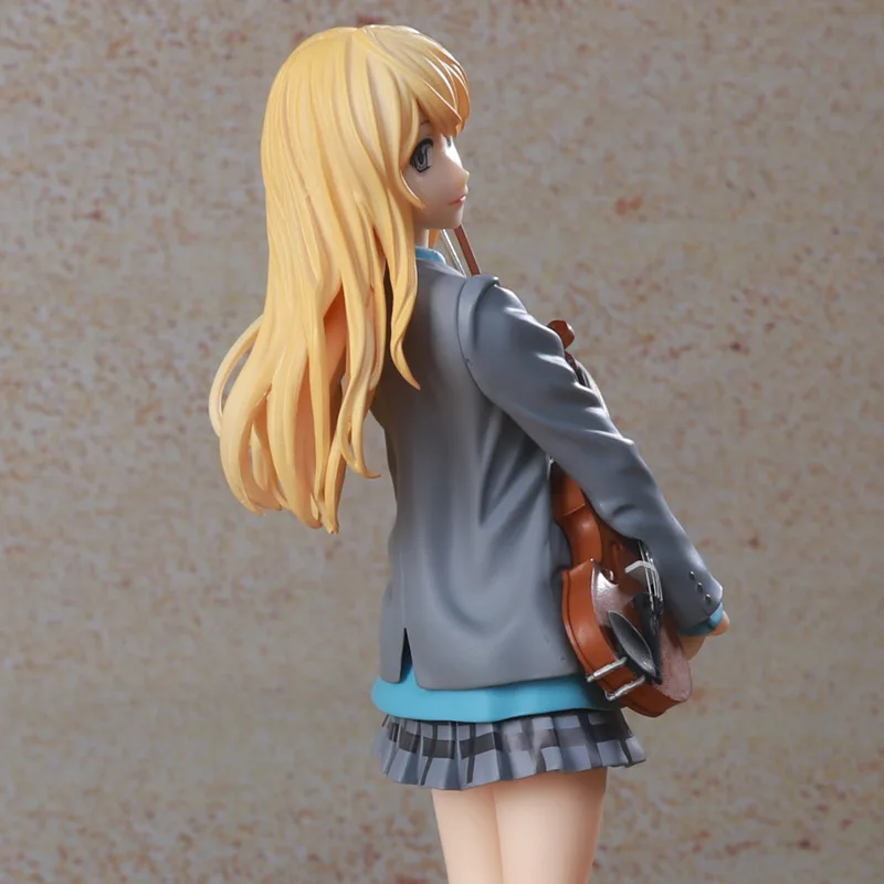 

23cm Your Lie in April Anime Figure Kaori Miyazono Action Figure Kaori Miyazono Figurine Sexy Girl Collectible Model Doll Toys