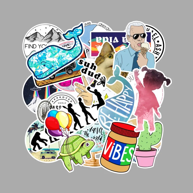 50 шт. стикер без повтора Милая природа VSCO наклейка на машину s ноутбук бутылки с