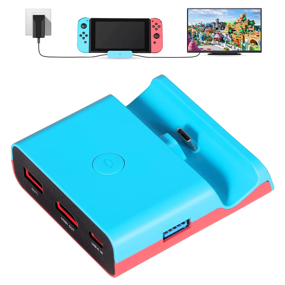 

Replacement TV Dock Stand Compatible with Nintendo Switch OLED/Switch Gaming Console Charging Station