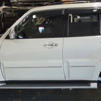 5 doors suv for mitsubishi pajero v80 v93 v95 v98 2007 2019 chrome side door body molding strips cover trim car styling