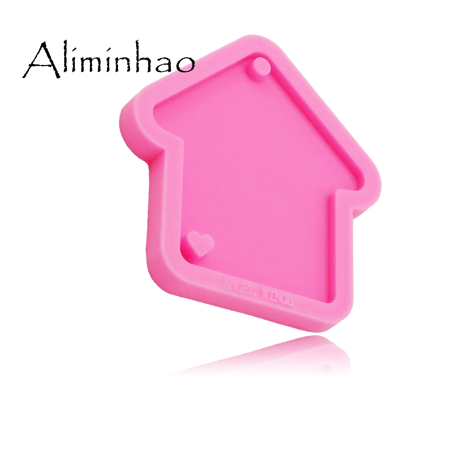 DY0175 Shiny Christmas house Silicone Molds DIY epoxy mould dog mom/baby silicon Resin Crafting molds keychains Mold | Дом и сад