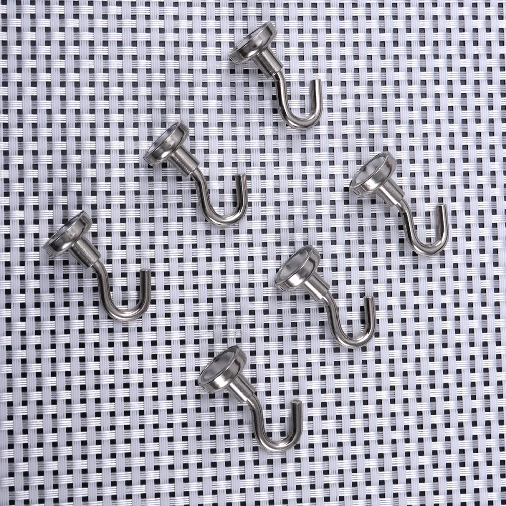 

6 Pcs Heavy Duty Strong Magnetic Hooks for Storage and Organization Home Kitchen Accessories (D16)