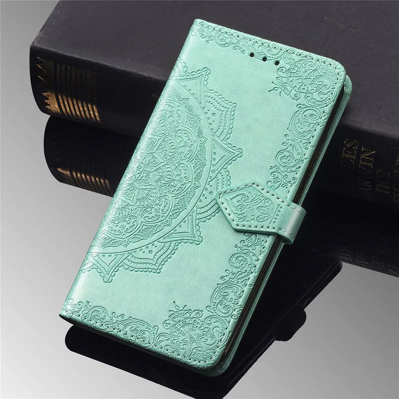 Green Чехол для Xiaomi mi 9 T mi 9 T mi 9 T SE mi 9 T чехол кожаный чехол с тисненым цветком для mi 9 T Red mi K20 Pro Чехол-книжка - Цвет: Green