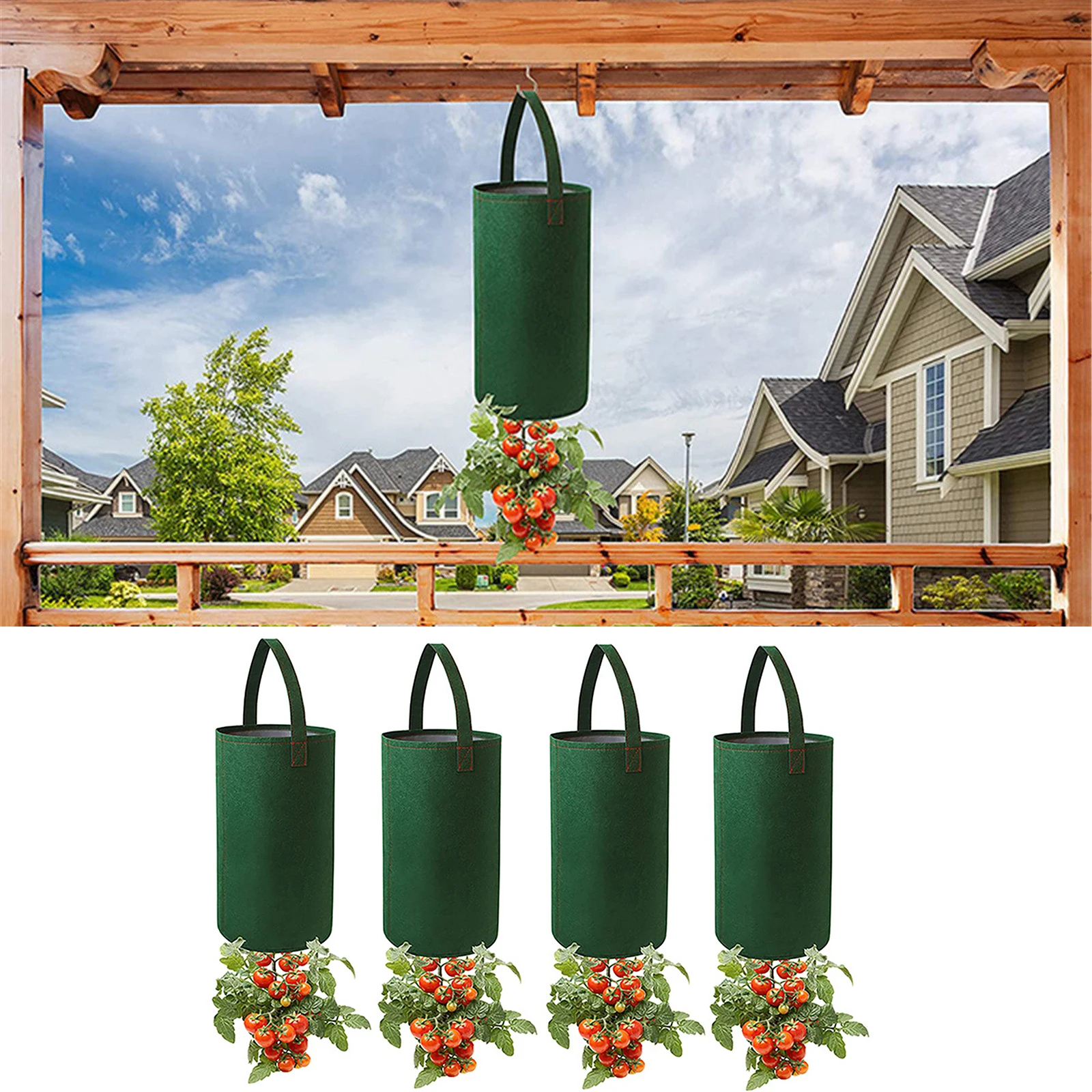 Фетровый подвесной мешок для выращивания томатов многофункциональный садовый