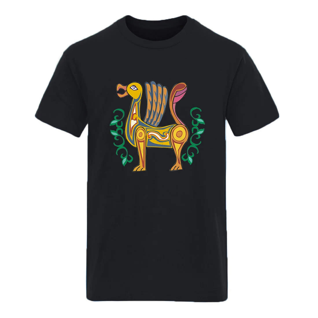 

С принтом «Птица» Изделие из хлопка с короткими рукавами мужские футболки Harajuku/летние футболки мужской S-3XL Ретро 2020 Новое поступление футбо...