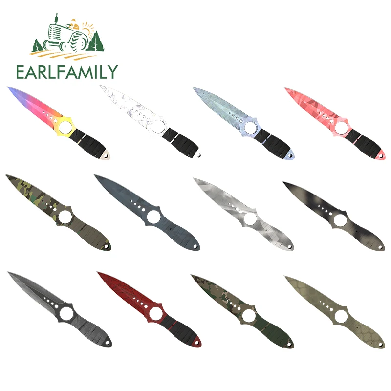 EARLFAMILY 13 см x 8 для CSGO кожи увядает череп кинжал Camper автомобильные наклейки сделай