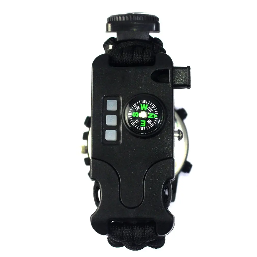 Спасательный круг свисток Компас водонепроницаемые часы LED цифровые наружные