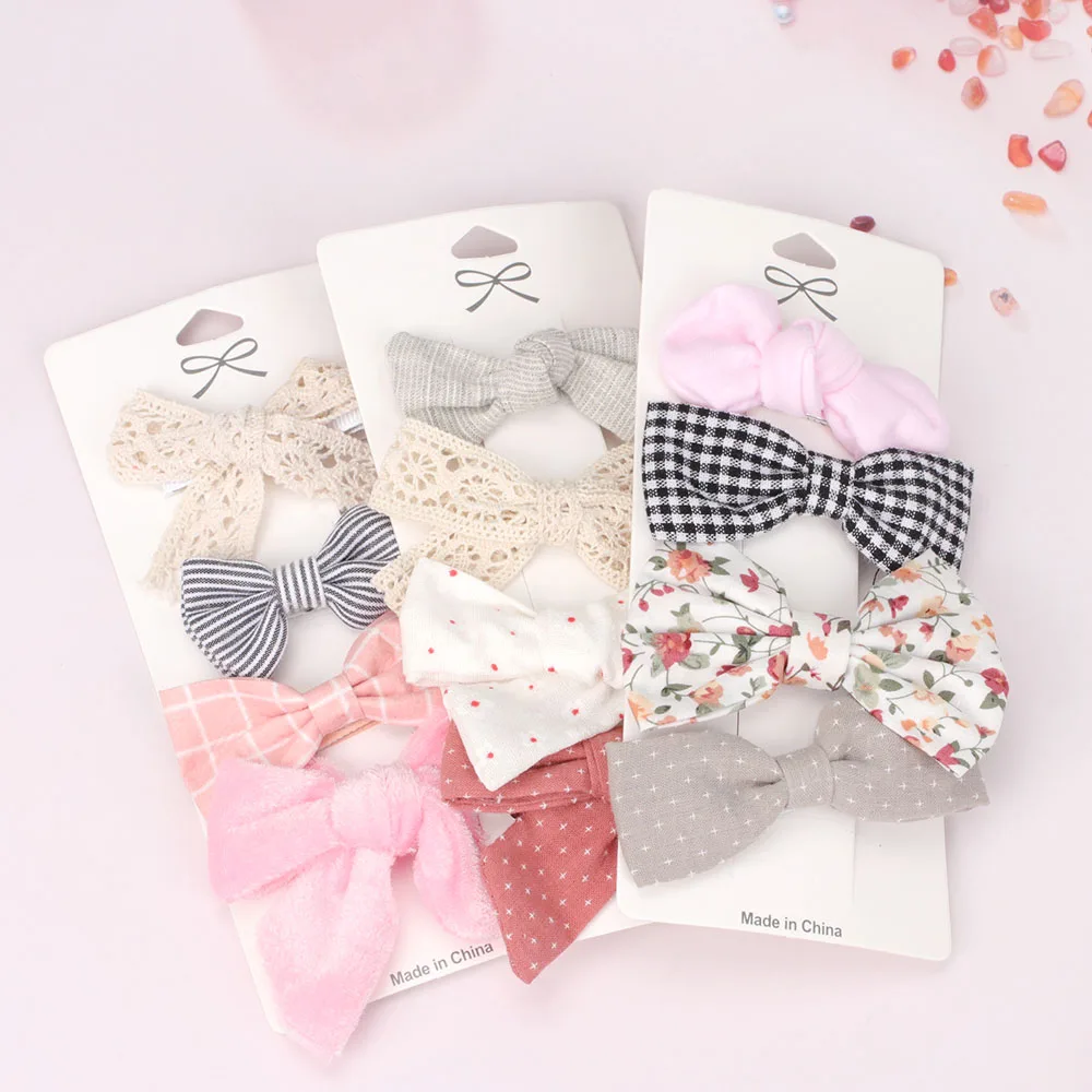 

2/4/Set Baby Cute Lace Bowknot Hair Clips Bows Kids Girl Hair Clip Children Hairpin Haarspeldjes Barrettes Baby Hair Accessories