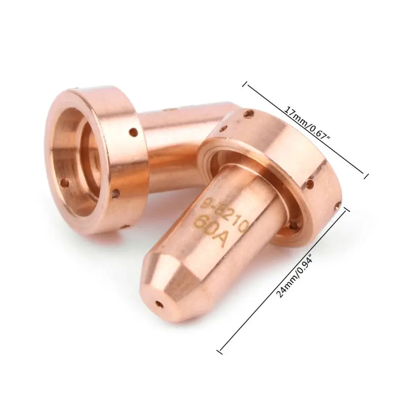 

5pcs 9-8210 Plasma Cutting Torch Nozzle 60Amp Tip For SL60 SL100 Consumable Part