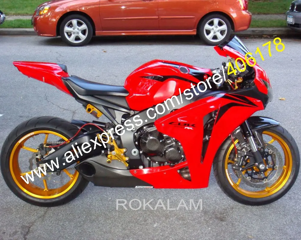 Для Honda CBR1000RR CBR 1000RR 1000 RR 2008 2009 2010 2011 красный набор обтекателей кузова мотоцикла
