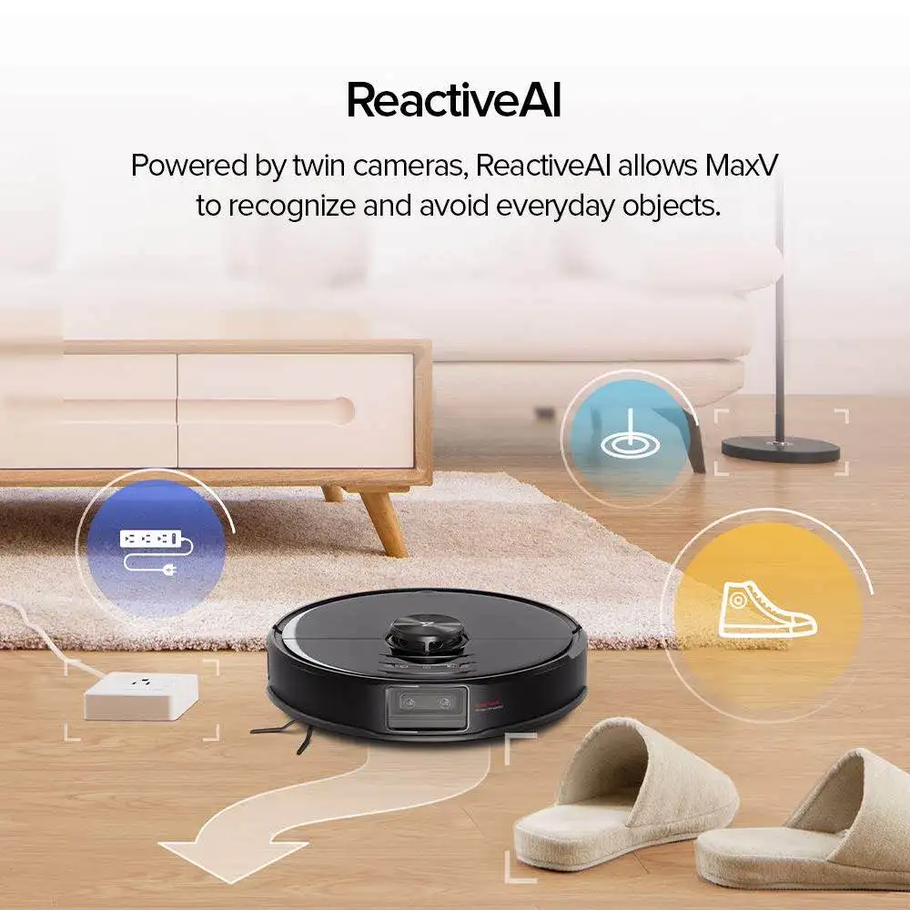 Робот пылесос 2020 глобальная версия Roborock S6 MaxV ReactiveAI и LiDAR Navigator 2500pa Мощное