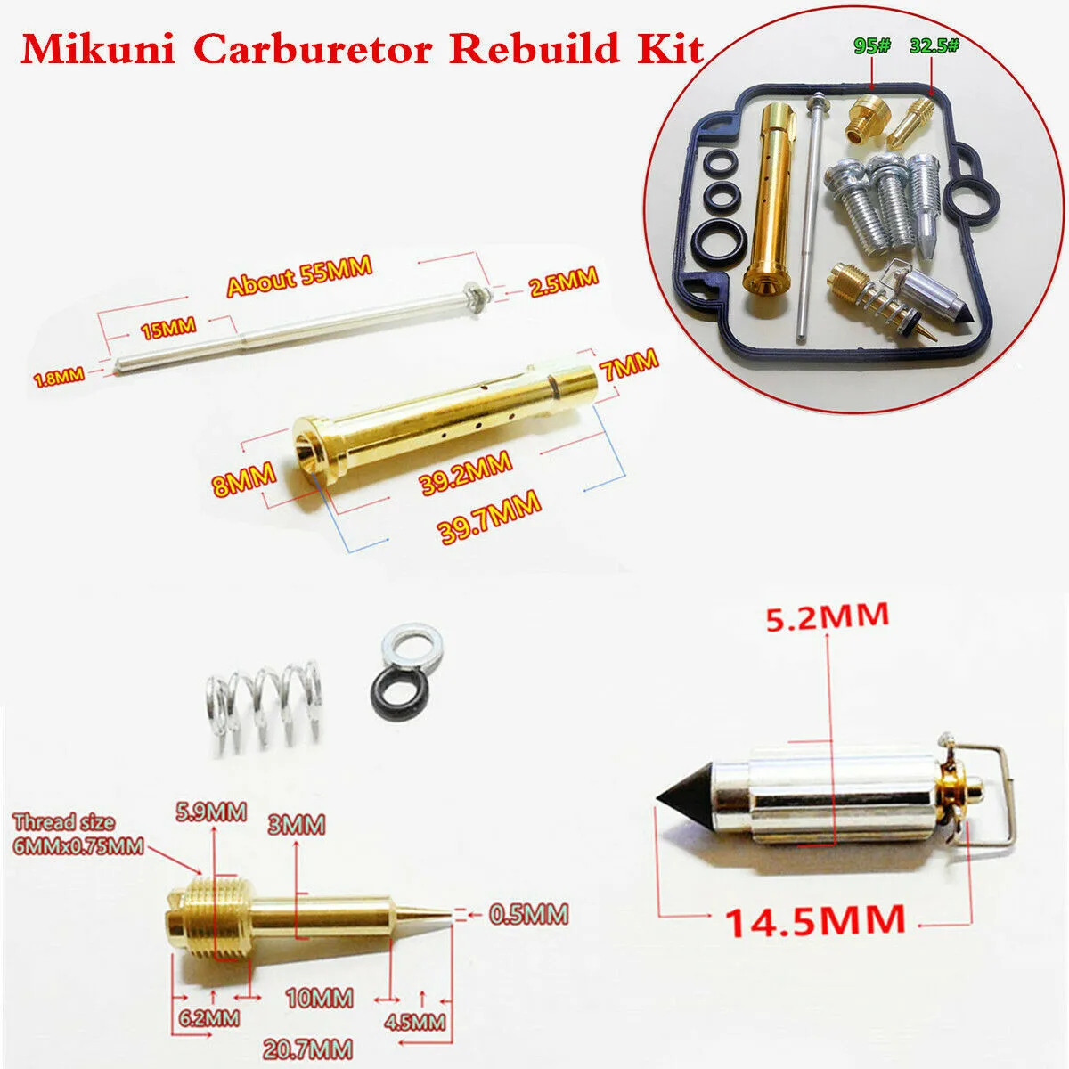 

Useful Carburetor Repair Kit Replacement For Bandit 400 (GSF400) GK75A