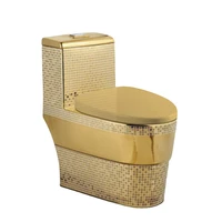 ceramic gold plated toilet bowl golden color toilet seat wc bathroom toilet gold
