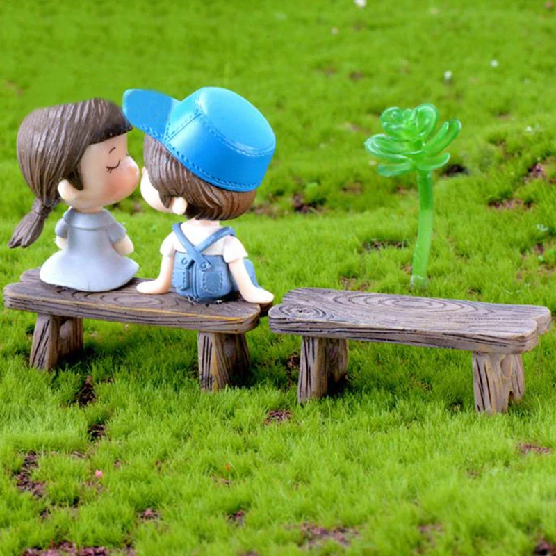 Миниатюрные скамейки для парка мебель современные аксессуары игрушки украшение